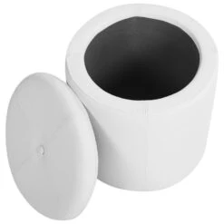 MARYLAND - Poef - Wit - 38 Cm - Kunstleer 17 MARYLAND - Poef - Wit - 38 Cm - Kunstleer -LeenBakker Winkel 6b8ab53761ee4adb9b8a48d60aeadb67