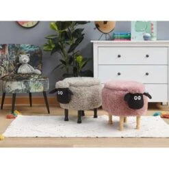 SHEEP - Hocker - Roze - Polyester 15 SHEEP - Hocker - Roze - Polyester -LeenBakker Winkel 6edc24cb812a41b18eb204c2c84fa4b6