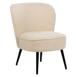 VOSS - Fauteuil - Lichtbeige - Bouclé -LeenBakker Winkel 6f02cf46dab54660bc1b9ff09977344a