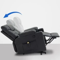 CLP Fauteuil Andover Zwart Frame - Echt Leer - Zwart -LeenBakker Winkel 6f89652eddb447118c2703afaff452ff