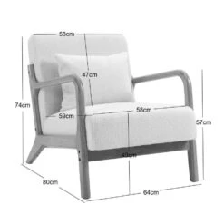 Fauteuil Van Massief Hout En Witte Lussen -LeenBakker Winkel 6fc92e741beb4c658cf2fde08927ca18