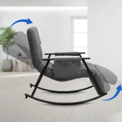 CLP Schommelstoel Cathy Stof - Donkergrijs -LeenBakker Winkel 702ef31eacfb4badb6195ff50d4a8099