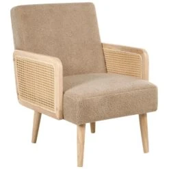 HOJBY - Fauteuil - Zandbeige - Bouclé -LeenBakker Winkel 70eb99f16b5748b1bd27b473cf8100e7