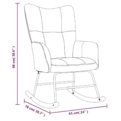 VidaXL - Schommelstoel - Geel - Fluweel 17 VidaXL - Schommelstoel - Geel - Fluweel -LeenBakker Winkel 71535f650d554612828d5b5bd40dffb2