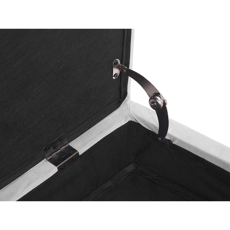 PESSAC - Chaise Longue - Grijs - Rechterzijde - Fluweel 10 PESSAC - Chaise Longue - Grijs - Rechterzijde - Fluweel - Afbeelding 8