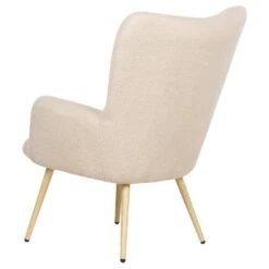 VEJLE II - Fauteuil Met Hocker - Beige - Bouclé -LeenBakker Winkel 71d2d639d27d43b4bad7ca8a7b1af25e