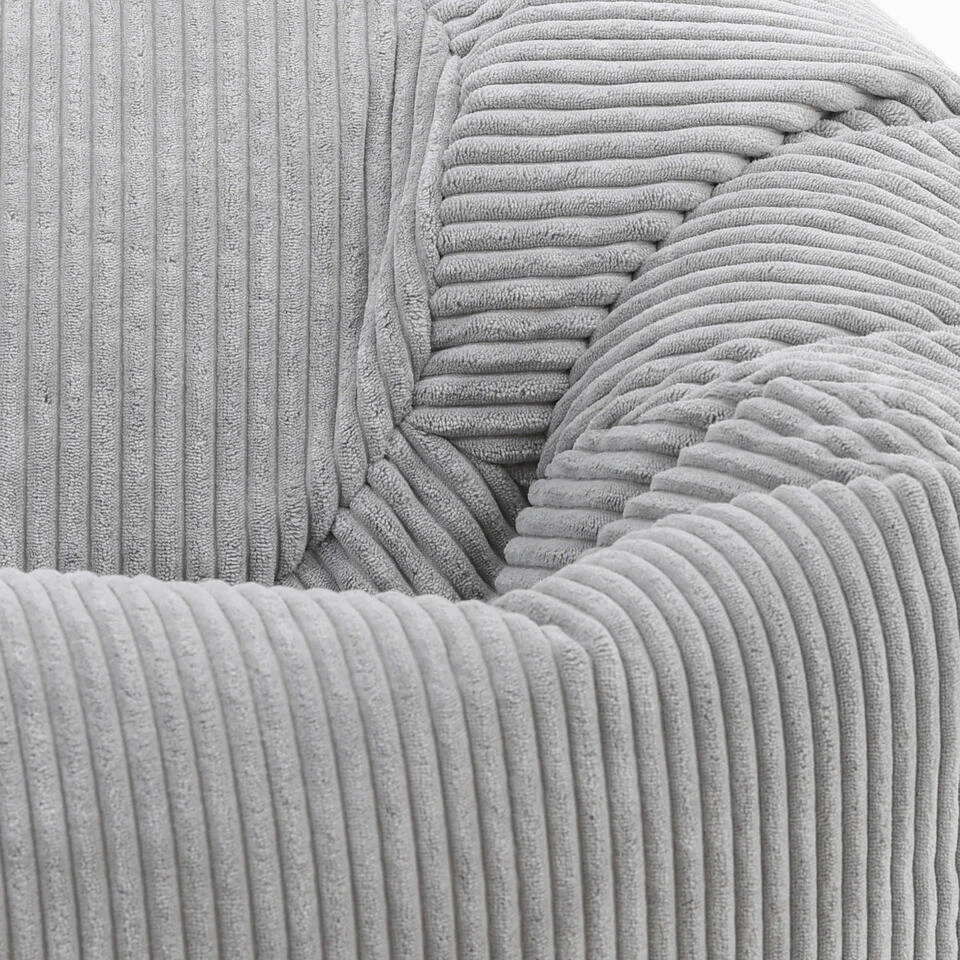 Icon Zitzak Kingston - Corduroy Zitzak Volwassenen - Grijs 8 Icon Zitzak Kingston - Corduroy Zitzak Volwassenen - Grijs - Afbeelding 6