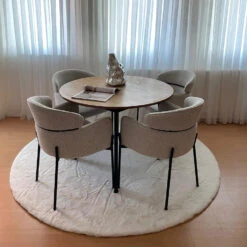 DS4U - Mira Eetkamerstoel Boucle - Beige 12 DS4U - Mira Eetkamerstoel Boucle - Beige -LeenBakker Winkel 734909882ec44172a0bcedf2ae84a914