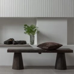 WOOOD Clyde Bankje - Hout - Donkerbruin - 45x150x30 11 WOOOD Clyde Bankje - Hout - Donkerbruin - 45x150x30 -LeenBakker Winkel 73685890ec374021b12b704abb0900fb