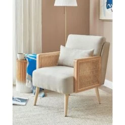 ORUM - Fauteuil - Lichtbeige - Rotan -LeenBakker Winkel 749fca7f6a204e3881215525678bf5e9