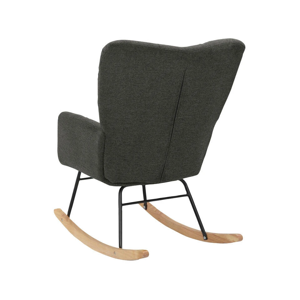 Elza - Schommelstoel Antraciet 6 Elza - Schommelstoel Antraciet - Afbeelding 4