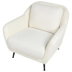 EIBY - Fauteuil - Wit - Chenille -LeenBakker Winkel 74d68daf4f234b5890feb87c1c49bf60