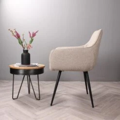 DS4U - Ravi 3.0 Eetkamerstoel Boucle - Beige -LeenBakker Winkel 7545192243c54139a50688592bdf59ff