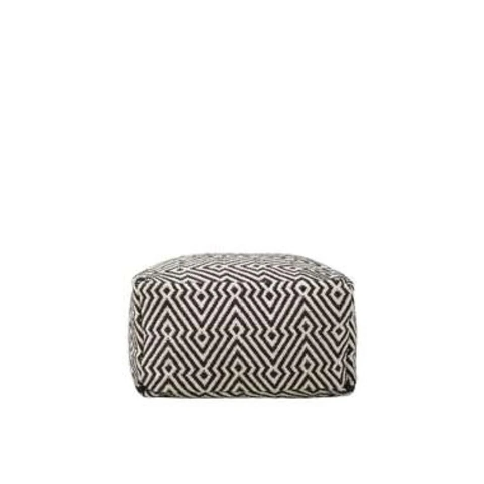 MUKKI - Poef - Zwart - 50 Cm - Katoen 5 MUKKI - Poef - Zwart - 50 Cm - Katoen - Afbeelding 3