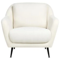 EIBY - Fauteuil - Wit - Chenille -LeenBakker Winkel 7594169d6f88436fab7db7c7fb822d69