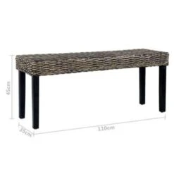 VidaXL Bankje 110 Cm Natuurlijk Kubu Rattan En Massief Mangohout Zwart 13 VidaXL Bankje 110 Cm Natuurlijk Kubu Rattan En Massief Mangohout Zwart -LeenBakker Winkel 75bef58e95ba4e4e83a4edad2725755e