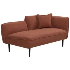 CHEVANNES - Chaise Longue - Donkerrood - Bouclé -LeenBakker Winkel 75cd2502e76541fa847815bdb53082d8