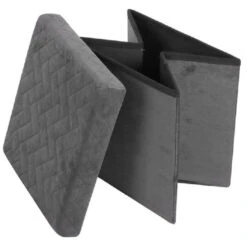 Merkloos Urban Living Poef/hocker/opbergbox - Velvet Donkergrijs - Mdf - 38 X 38 Cm 8 Merkloos Urban Living Poef/hocker/opbergbox - Velvet Donkergrijs - Mdf - 38 X 38 Cm -LeenBakker Winkel 775a1d02f31f48598e1712b6e8587942