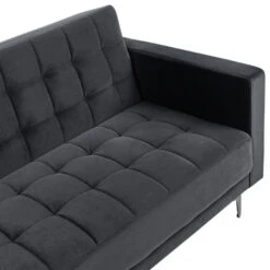 ABERDEEN - Hoekbank - Zwart/Zwart - Rechterzijde - Fluweel -LeenBakker Winkel 776f0c096fd84eb88419db9eeefd0cf1