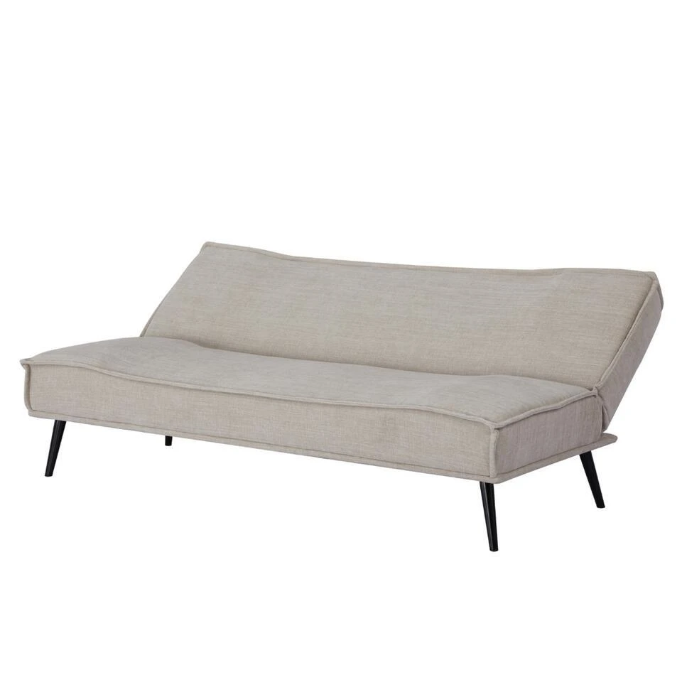 Slaapbank 3-Zits - Beige Stof - Zithoogte 43cm - 181x83x81cm - Mali 5 Slaapbank 3-Zits - Beige Stof - Zithoogte 43cm - 181x83x81cm - Mali - Afbeelding 3