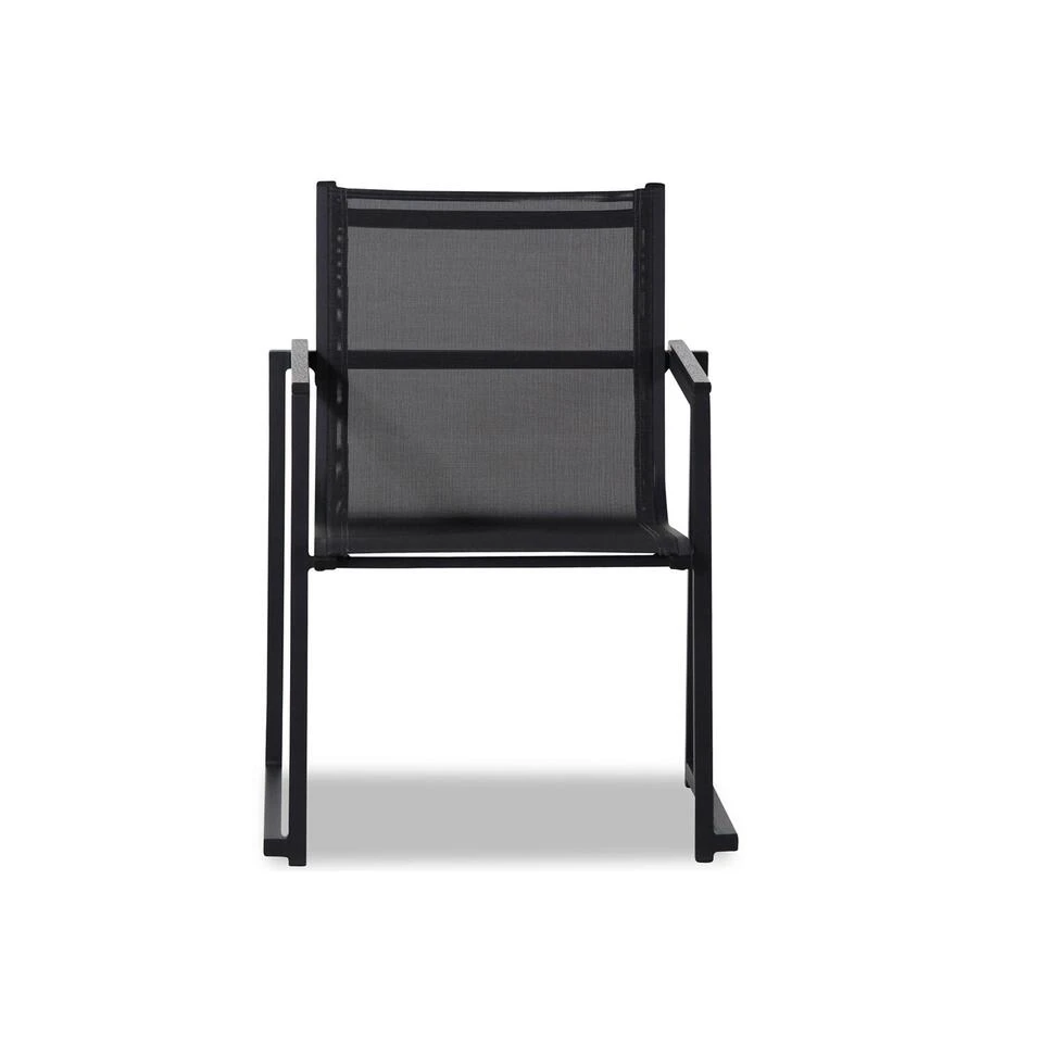 Tuinstoel Stapelbaar Textileen Grijs-antraciet Lifestyle Garden Furniture 6 Tuinstoel Stapelbaar Textileen Grijs-antraciet Lifestyle Garden Furniture - Afbeelding 4