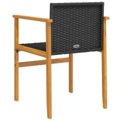 VidaXL - Tuinstoelen - Zwart - Poly Rattan - 2 Stuks -LeenBakker Winkel 77dce52f3d7c48cba3c9872d5f342ca8