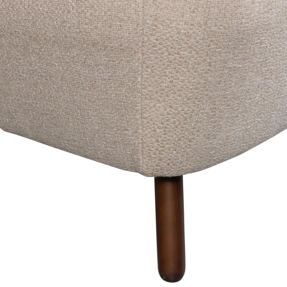 WOOOD Roan 1,5-Zits Bankje - Polyester - Zand - 72x134x79 4 WOOOD Roan 1,5-Zits Bankje - Polyester - Zand - 72x134x79 - Afbeelding 2