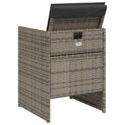 VidaXL - Tuinstoelen Met Kussens - Grijs - Poly Rattan - 4 Stuks -LeenBakker Winkel 78a85fa0ca2b4b418c52bb8f08e13350