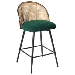 NATHAN - Barkruk Set Van 2 - Groen - 91 Cm - Bouclé -LeenBakker Winkel 78bda99c5d814cf594a1c485d78695cc
