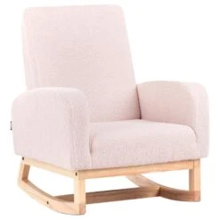 NORBY - Schommelstoel Voor Kinderen - Pastelroze - Bouclé -LeenBakker Winkel 7900c49ae468446c9441411a30a661b2