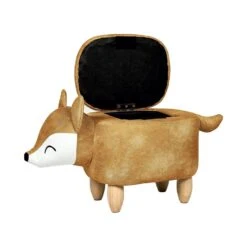 Beliani Dierenhocker FOX - Oranje Fluweel -LeenBakker Winkel 792e1cf0e95743208daccef20ab2c3ca