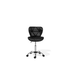 Beliani Bureaustoel VALETTA - Zwart Kunstleer 8 Beliani Bureaustoel VALETTA - Zwart Kunstleer -LeenBakker Winkel 79ad384798de4f608df85d4f200407b3