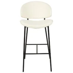 KIANA - Barkruk Set Van 2 - Crème - Polyester -LeenBakker Winkel 79c03523a78648c093b216ca2518f4b7