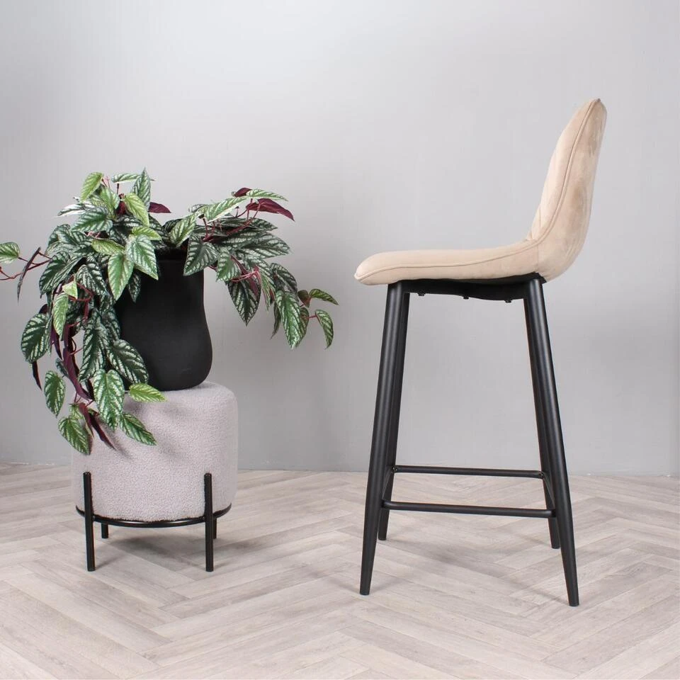 DS4U - Gaby Barkruk Velvet 65 Cm 2.0 - Champagne 6 DS4U - Gaby Barkruk Velvet 65 Cm 2.0 - Champagne - Afbeelding 4