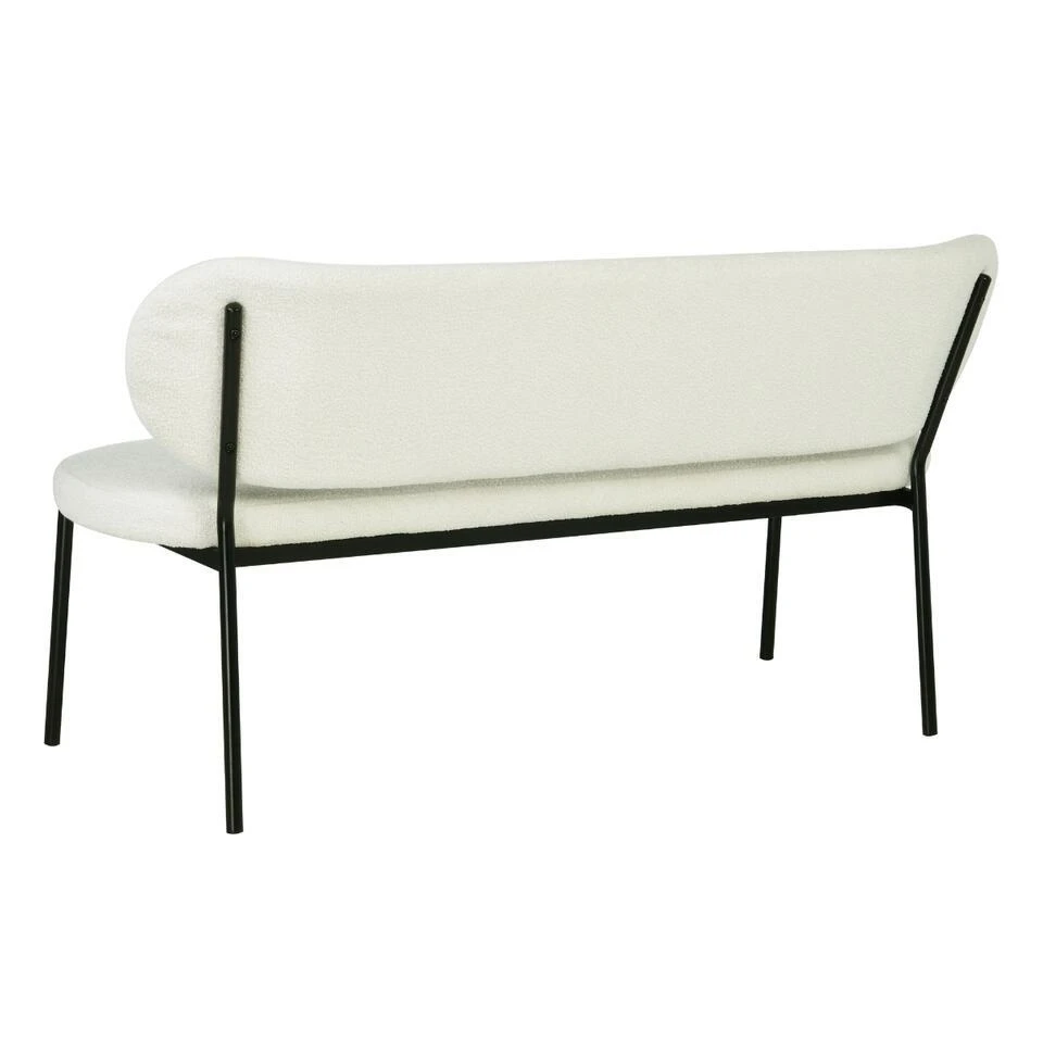 Eetkamerbank Beige Stof - Diepte 63cm - Zitbreedte 160cm - Maddie 6 Eetkamerbank Beige Stof - Diepte 63cm - Zitbreedte 160cm - Maddie - Afbeelding 4