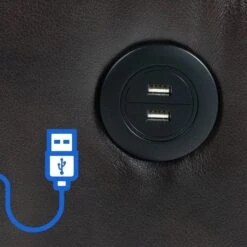 CLP Fauteuil Andover Zwart Frame - Kunstleer - Bruin -LeenBakker Winkel 7ca1946974884721a4cb6d3bb5100553