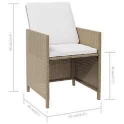 VidaXL - Tuinstoelen - Kussens - Beige - Poly Rattan - 4 Stuks 21 VidaXL - Tuinstoelen - Kussens - Beige - Poly Rattan - 4 Stuks -LeenBakker Winkel 7dbe88a9e2864183afca9ea4b7be09e4