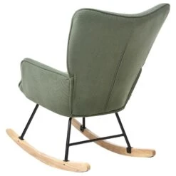 ARSET - Schommelstoel - Donkergroen - Bouclé 19 ARSET - Schommelstoel - Donkergroen - Bouclé -LeenBakker Winkel 7dde72bcaf1e45f6aacd27e14f19bed1