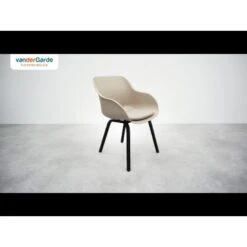 Hartman Le Soleil Element Dining Armstoel - Soft Taupe/Black - 4 St. -LeenBakker Winkel 7e448406c5d94a11a4eb80f56acaf9aa