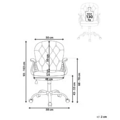 PRINCESS - Bureaustoel - Groen - Fluweel -LeenBakker Winkel 7ea0daacce284442a116d32cc129aa00