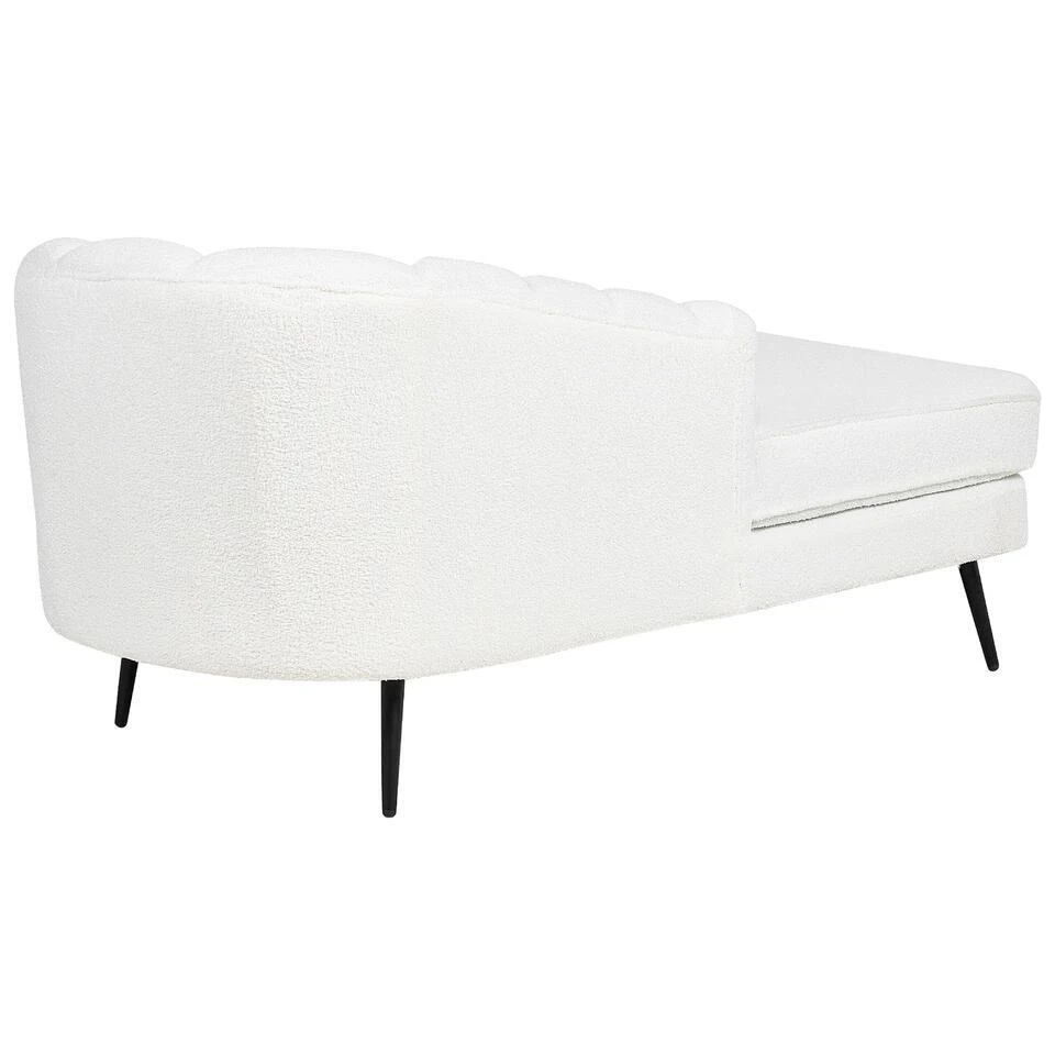 ALLIER - Chaise Longue - Off-white - Rechterzijde - Bouclé 9 ALLIER - Chaise Longue - Off-white - Rechterzijde - Bouclé - Afbeelding 7