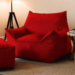 Emob Atelier Del Sofa Poef - Waterdicht Piepschuim - Rood 11 Emob Atelier Del Sofa Poef - Waterdicht Piepschuim - Rood -LeenBakker Winkel 7f8417318be046e2ad0a930bbb8ec240