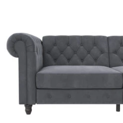 Felix - 3-zits Slaapbank In Antraciet Fluweel -LeenBakker Winkel 7fc56bcacfe147c986d4e14067613863