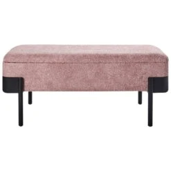 WARREN - Bankje Met Opbergruimte - Roze - Polyester -LeenBakker Winkel 7fdfbaf5ba714a9ea729ed7b97d031da