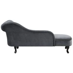 NIMES - Chaise Longue - Grijs - Rechterzijde - Fluweel -LeenBakker Winkel 801a385e4f434cc6935e932c44d3b3fc