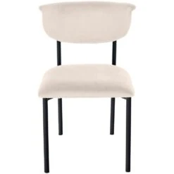 CLP Eetkamerstoel Gambell Fluweel - Creme -LeenBakker Winkel 801c49e0bbec4850947ce4b6cfe5ecd3