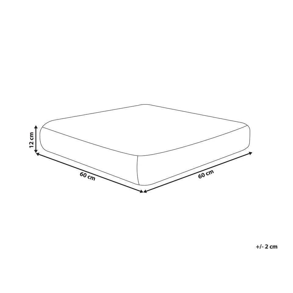 Beliani Poef CLONE - Geel Katoen 5 Beliani Poef CLONE - Geel Katoen - Afbeelding 3
