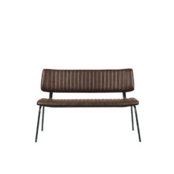 LABEL51 Eetkamerbank Gusto - Bruin - PU-Leder - 120 Cm -LeenBakker Winkel 80b6620990e64a549e073675b7d7568b