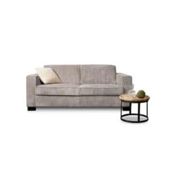 Bank Stuttgart 2-zits - Ribcord - Lichtgrijs -LeenBakker Winkel 81003133 4000