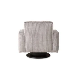 Draaifauteuil Stuttgart Met Armleuning - Ribcord - Lichtgrijs -LeenBakker Winkel 81004592 0900